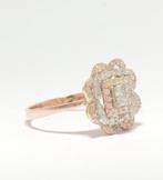 Cocktailring - 14 karaat Roségoud - 0.56ct. tw. Diamant, Sieraden, Tassen en Uiterlijk, Antieke sieraden