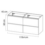 Wastafelonderkast Tiger Loft 120 cm Hoogglans Wit, Ophalen of Verzenden, Nieuw