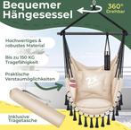 KESSER® Hangstoel Safari XXL met 2 kussens, drankhouder & bo, Tuin en Terras, Tuinmeubel-accessoires, Verzenden, Nieuw