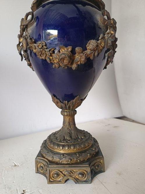 Lamp - Brons, Glas, Antiek en Kunst, Antiek | Overige Antiek