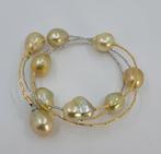 Armband - 18 karaat Geel goud, Witgoud, Gouden Zuidzeeparels, Nieuw