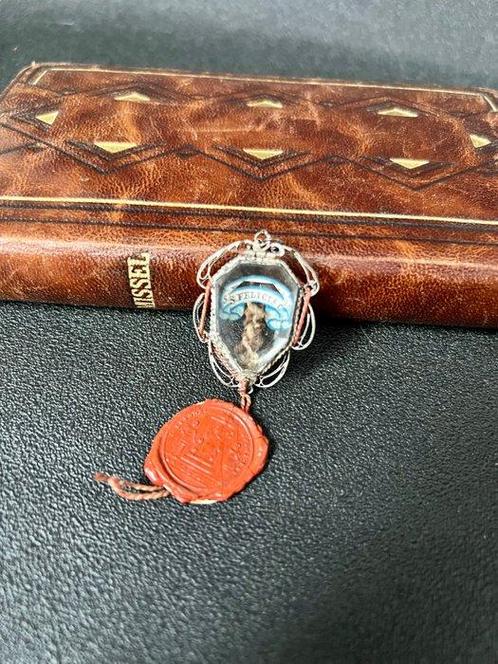 Reliekhouder - Kristal, zilverdraad - 1750-1800 - Saint, Antiek en Kunst, Kunst | Niet-Westerse kunst