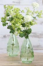 Gekleurd glazen flesje paris soft groen lichtgroen ø7,5 cm, Hobby en Vrije tijd, Ophalen of Verzenden, Nieuw