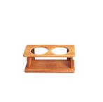 Flessenrek Teak 2 Flessen, Ophalen of Verzenden, Nieuw