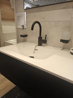Regendouche en wastafelkraan mat zwart structuur SET - 0031, Doe-het-zelf en Verbouw, Sanitair, Ophalen, Nieuw, Kraan