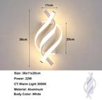 LED Wandlamp 22W – Modern Spiraal Design, Verzenden, Nieuw