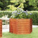 vidaXL Plantenbak verhoogd 129x129x77 cm cortenstaal roestig, Tuin en Terras, 100 cm of meer, Verzenden, Nieuw, Metaal
