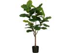 Mica Decorations Ficus Lyrata Kunstplant in Pot - H150 x Ø50, Verzenden, Nieuw