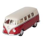Modelauto Volkswagen T1 rood/wit 13,5 cm - Modelauto, Hobby en Vrije tijd, Modelauto's | Overige schalen, Nieuw, Verzenden
