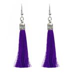 Fako Bijoux® - Oorbellen - Kwast Romania - Paars, Sieraden, Tassen en Uiterlijk, Oorbellen, Verzenden, Nieuw