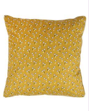 Kinderkamer Kussen Fantasie Wolkjes Oker, Huis en Inrichting, Woonaccessoires | Kussens, Geel, Nieuw, Vierkant