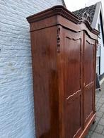 niet uitneembare grenen tweedeurs kuifkast 160 Br x210H, Antiek en Kunst, Antiek | Meubels | Kasten
