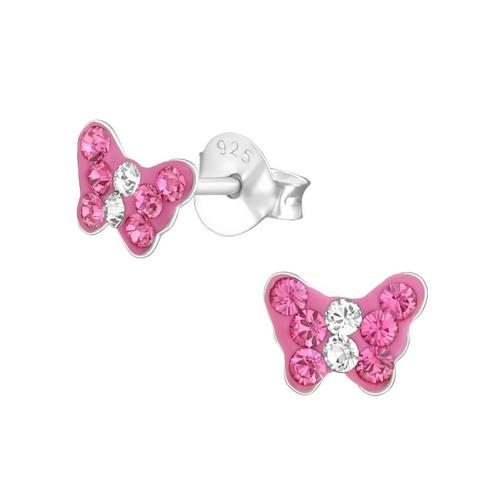 Fako Bijoux® - Kinderoorbellen - 925 Zilver - Vlinder -, Sieraden, Tassen en Uiterlijk, Oorbellen, Verzenden