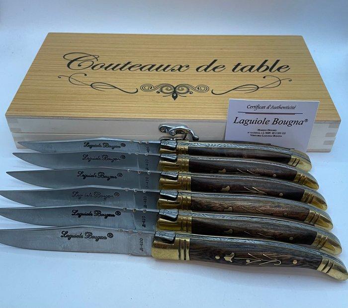 Laguiole - Bougna - Tafelmessenset - Rozenhouten Laguiole, Antiek en Kunst, Antiek | Keukenbenodigdheden