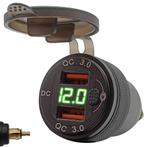 ProRide USB Lader Motor met Voltmeter/Schakelaar - Din Hella, Verzenden, Nieuw