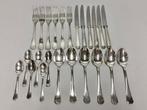 Bestekset (24) - Verzilverd bestek in strakke Art Deco