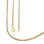 Gouden lange vossenstaart schakel ketting | 71,5 cm (unisex), Sieraden, Tassen en Uiterlijk, Ophalen of Verzenden, Gebruikt, Overige kleuren