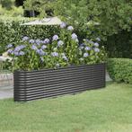 vidaXL Plantenbak 260x40x68 cm gepoedercoat staal, Tuin en Terras, 100 cm of meer, Verzenden, Nieuw, Metaal