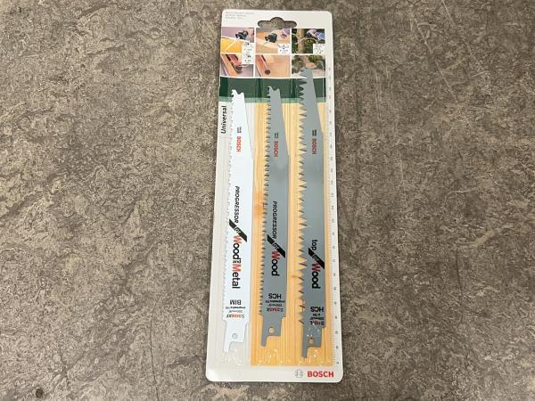 Veiling - 4x Bosch reciprozaagblad set 3-delig hout en metaa, Doe-het-zelf en Verbouw, Gereedschap | Machine-onderdelen en Toebehoren