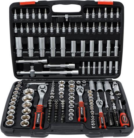Dopsleutelset (1/4) / (3/8) / (1/2) 172-dlg, Auto diversen, Autogereedschap, Verzenden