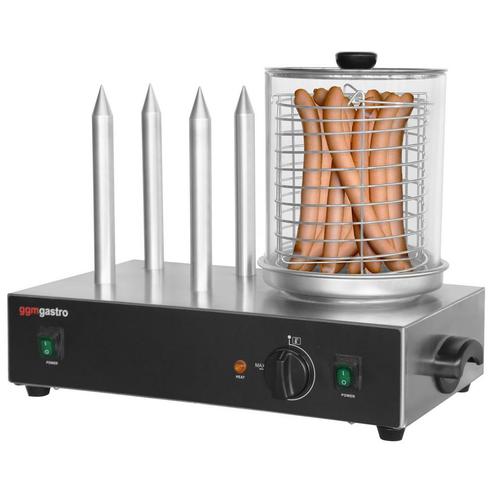 GGM Gastro | Worstenwarmer / hot dog warmer - 4 spiesen |, Zakelijke goederen, Horeca | Keukenapparatuur, Nieuw in verpakking