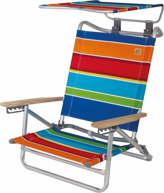 Eurotrail-Strandstoel-Mediterranee-2-in-1-kleurstrepen, Caravans en Kamperen, Kampeeraccessoires, Verzenden