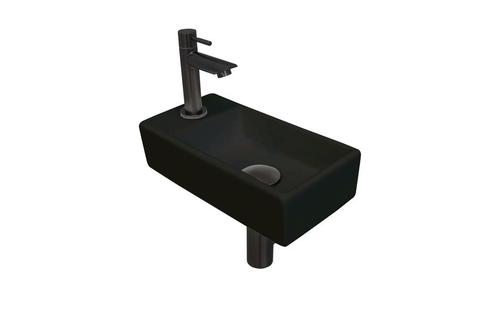 Fonteinset INK Versus 36x18x9cm Porselein Mat Zwart Met, Doe-het-zelf en Verbouw, Sanitair, Overige typen, Nieuw, Ophalen of Verzenden