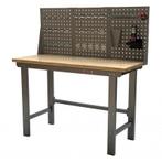 Werkbank met achterwand – Werkbank set 150 cm. kleur grijs., Doe-het-zelf en Verbouw, Werkbanken, Ophalen of Verzenden, Nieuw