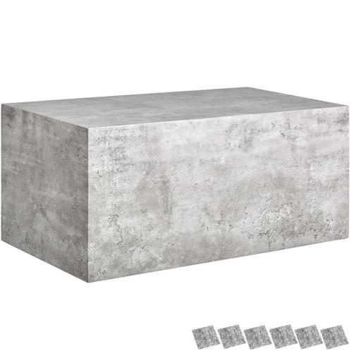 Salontafel Lasley, draagkracht 45 kg - Betonlook, 90 x 50 x, Huis en Inrichting, Tafels | Salontafels, Verzenden