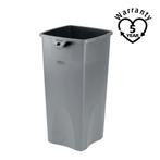 Rubbermaid Afvalcontainer Vierkant Grijs 87 Liter, Verzenden