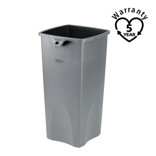 Rubbermaid Afvalcontainer Vierkant Grijs 87 Liter, Zakelijke goederen, Kantoor en Winkelinrichting | Magazijn, Stelling en Opslag