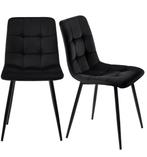 Set van 4 Fluwelen Eetkamerstoelen – Modern & Comfortabel, Huis en Inrichting, Stoelen, Verzenden, Nieuw