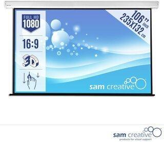 2 Projectiescherm HD Handbediend 235x132 16:9 106 Sam Cr, Audio, Tv en Foto, Projectieschermen
