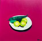 Alonso Cuesta - Pimientos y manzanas - No Reserve, Antiek en Kunst, Kunst | Schilderijen | Modern