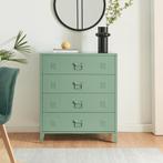 Ladekast Hämeenlinna commode met lades 92x80x40 cm groen mat, Verzenden, Nieuw