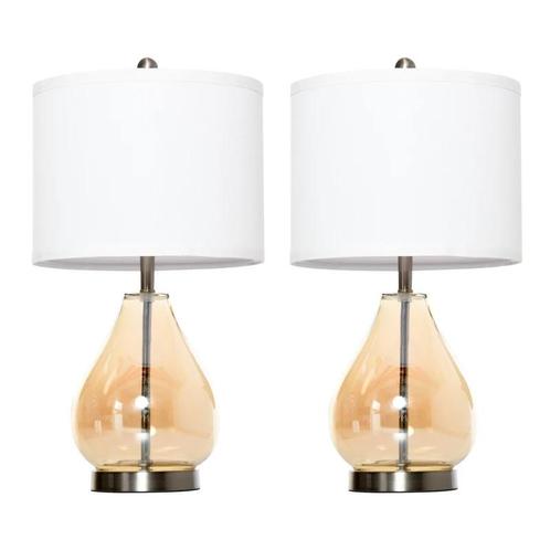 TRUUSK ® Tafellampen Modern 2-set Tafellampen E27 Bedlamp Li, Huis en Inrichting, Lampen | Overige, Nieuw, Verzenden