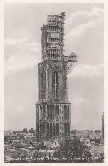 UTRECHT - Domtoren, Steiger om Lantaarn 1902-1911, Verzamelen, Ansichtkaarten | Nederland, Verzenden