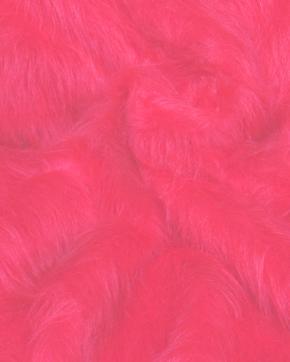 Imitatie Bont Langharig Neon Roze, Hobby en Vrije tijd, Stoffen en Lappen, Roze, Nieuw