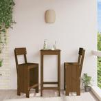 vidaXL Barkrukken 2 st 40x48,5x115,5 cm massief grenenhout, Tuin en Terras, Tuinstoelen, Verzenden, Nieuw
