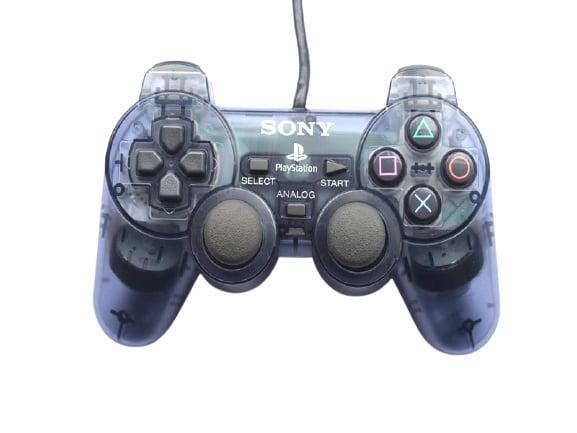 Sony PS2 Controller Dualshock 2 Clear Black Smoke, Spelcomputers en Games, Spelcomputers | Sony PlayStation 2, Zo goed als nieuw