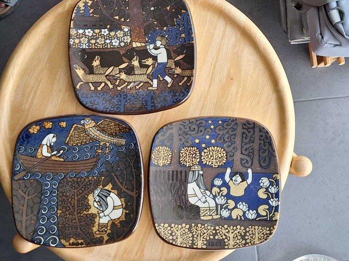 Wanddecoratie (3) - Arabia - Finland - Jaarbord 79/80/81, Antiek en Kunst, Curiosa en Brocante