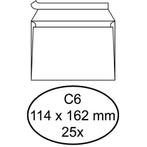 25 Witte zelfklevende enveloppen C6 114 x 162 mm, Verzenden, Nieuw in verpakking