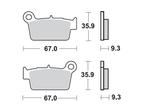 Mino achter remblokken Fantic, Beta, Gas Gas, Kawasaki, Suzu, Motoren, Verzenden, Nieuw