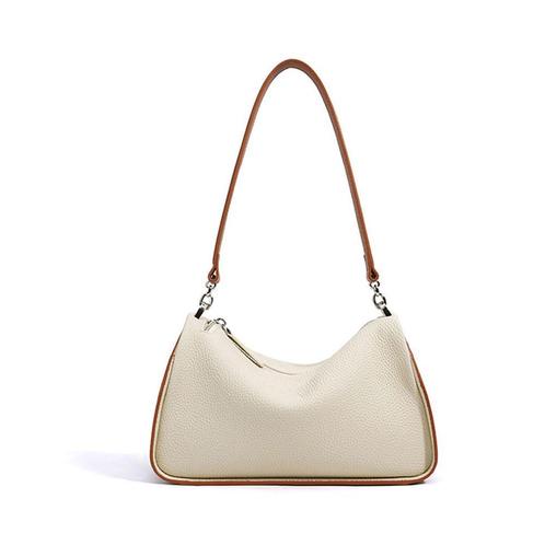 Shelly dames schoudertas met crossbody-band, Sieraden, Tassen en Uiterlijk, Tassen | Schoudertassen, Leer, Beige, Nieuw, Overige merken