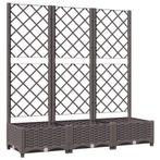 Plantenbak met latwerk 120cm - tweedekansje voor balkon!, Kunststof, 100 cm of meer, Nieuw, Ophalen of Verzenden