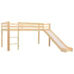 vidaXL Kinderhoogslaper met glijbaan en ladder grenenhout, Verzenden, Nieuw