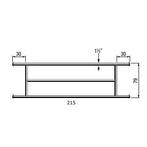 Afscheidingshek voor grootvee 79 cm hoog, lengte 215 cm