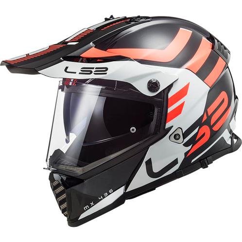 LS2 MX436 Pioneer Evo Adventurer Zwart Wit Adventure Helm, Motoren, Kleding | Motorhelmen, Offroadhelm, Heren, XS, Nieuw met kaartje