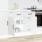 vidaXL Onderkast Kalmar bewerkt hout wit, Huis en Inrichting, Keuken | Keukenelementen, Verzenden, Nieuw, Wit
