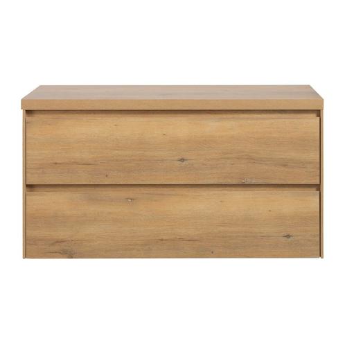 Badkamermeubel Nero voor waskom 100cm eiken, Doe-het-zelf en Verbouw, Sanitair, Verzenden
